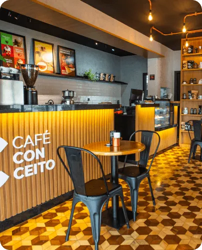 Café Conceito — Experiência com Café e Croissant